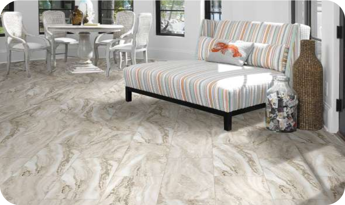 STONE & CERAMIC TILE LOOK VINYL